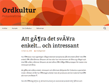 Tablet Screenshot of ordkultur.se